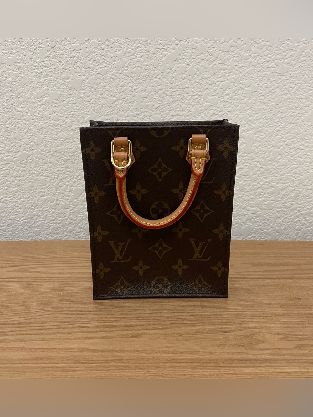 LOUIS VUITTON Petit Sac Plat Crossbody Monogram Canvas Bag Like New - Picture 3 of 14